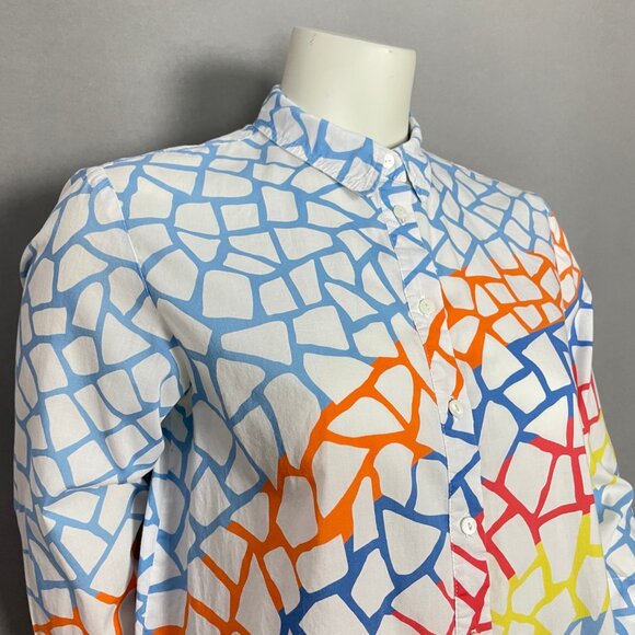 Desigual Shirt Dress Tunic Mini Rainbow Print Abstract Colorful Sz 40 US Medium - Picture 14 of 16